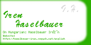 iren haselbauer business card